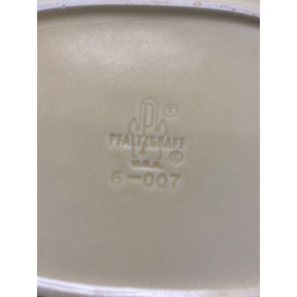 Vintage Pfaltzgraff Yorktowne Brown Floral Oval Platter 12” Stoneware #6-007 USA - Picture 5 of 7